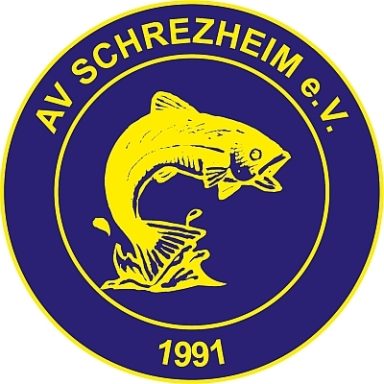 Logo des AV Schrezheim e.V. mit einem Fisch und der Jahreszahl 1991. Logo des AV Schrezheim e.V. mit einem Fisch und der Jahreszahl 1991.